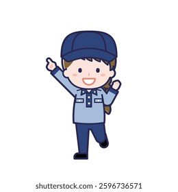 This is an illustration of a woman's "postman".