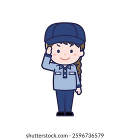 This is an illustration of a woman's "postman".