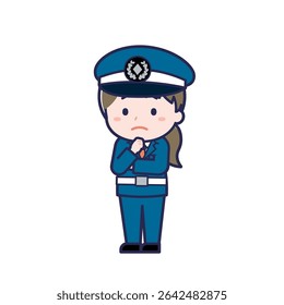 This is an illustration of a woman's "Security Guard".
