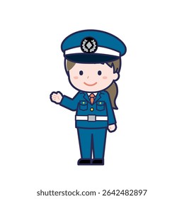 This is an illustration of a woman's "Security Guard".