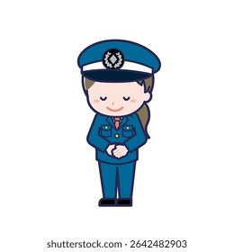 This is an illustration of a woman's "Security Guard".