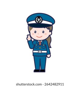 This is an illustration of a woman's "Security Guard".