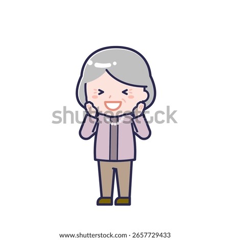 This is an illustration of a woman's "Seniors in plain clothes".