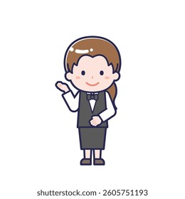 This is an illustration of a woman's "Server".