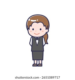 Esta é uma ilustração do "Servidor" de uma mulher.