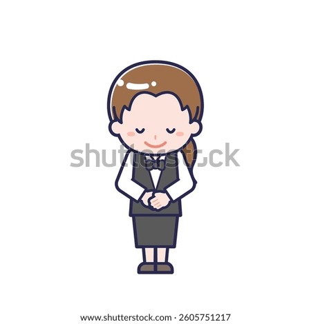 This is an illustration of a woman's "Server".