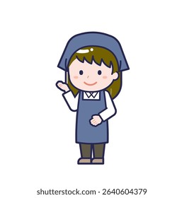 This is an illustration of a woman's "staff".