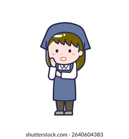 This is an illustration of a woman's "staff".