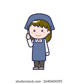 This is an illustration of a woman's "staff".