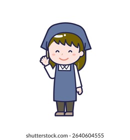 This is an illustration of a woman's "staff".