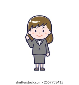 This is an illustration of a woman's "suit".
