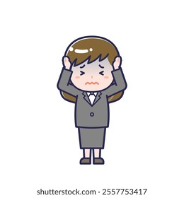This is an illustration of a woman's "suit".
