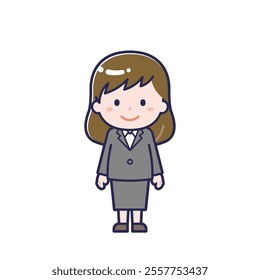 This is an illustration of a woman's "suit".