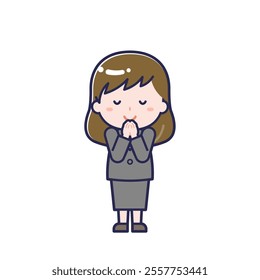 This is an illustration of a woman's "suit".