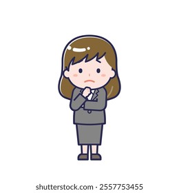 This is an illustration of a woman's "suit".