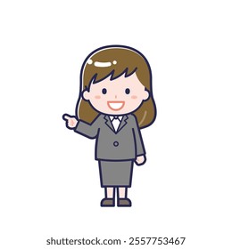 This is an illustration of a woman's "suit".