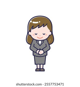 This is an illustration of a woman's "suit".
