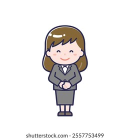This is an illustration of a woman's "suit".