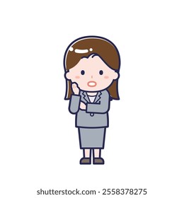 This is an illustration of a woman's "suit".