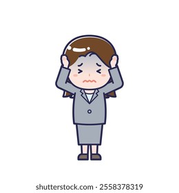 This is an illustration of a woman's "suit".