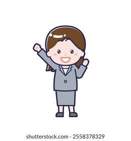 This is an illustration of a woman's "suit".