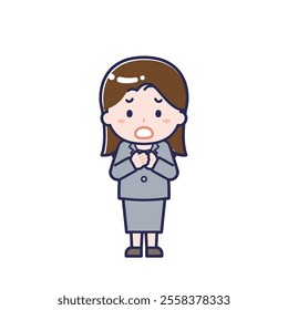 This is an illustration of a woman's "suit".