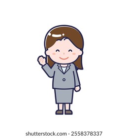 This is an illustration of a woman's "suit".