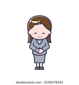 This is an illustration of a woman's "suit".