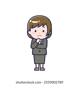 This is an illustration of a woman's "suit".