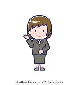 This is an illustration of a woman's "suit".
