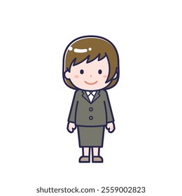 This is an illustration of a woman's "suit".