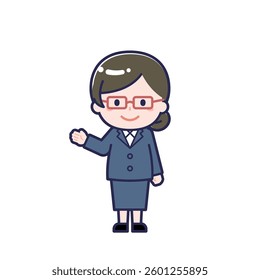 This is an illustration of a woman's "teacher".