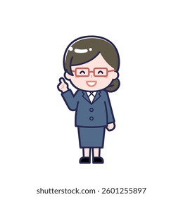 This is an illustration of a woman's "teacher".