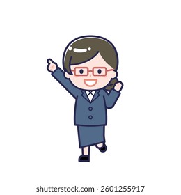 This is an illustration of a woman's "teacher".