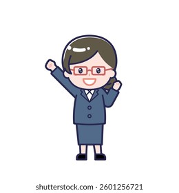 This is an illustration of a woman's "teacher".