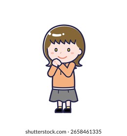 This is an illustration of a woman's "Teens in plain clothes".