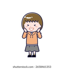 This is an illustration of a woman's "Teens in plain clothes".