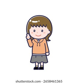 This is an illustration of a woman's "Teens in plain clothes".