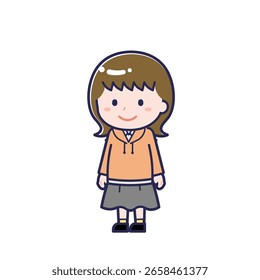 This is an illustration of a woman's "Teens in plain clothes".