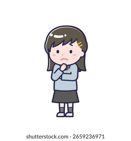 This is an illustration of a woman's "Teens in plain clothes".