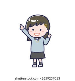 This is an illustration of a woman's "Teens in plain clothes".