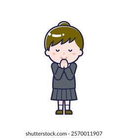This is an illustration of a woman's "title".