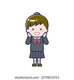 This is an illustration of a woman's "title".
