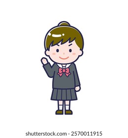 This is an illustration of a woman's "title".