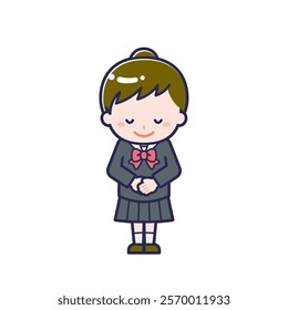 This is an illustration of a woman's "title".