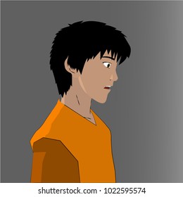 This is an illustration of young man