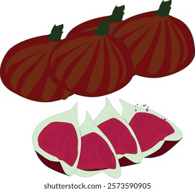 This illustrative image is about figs originating from Middle Eastern Arab countries.