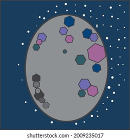 Dies ist eine Illustration für den Quecksilberplanet