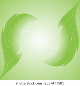 This image is background with green gardient motif, created dynamic artistic design, he makes calm and fresh like plants