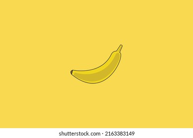 this image is an banana vector that can be used as a symbol, background, and education for kids
